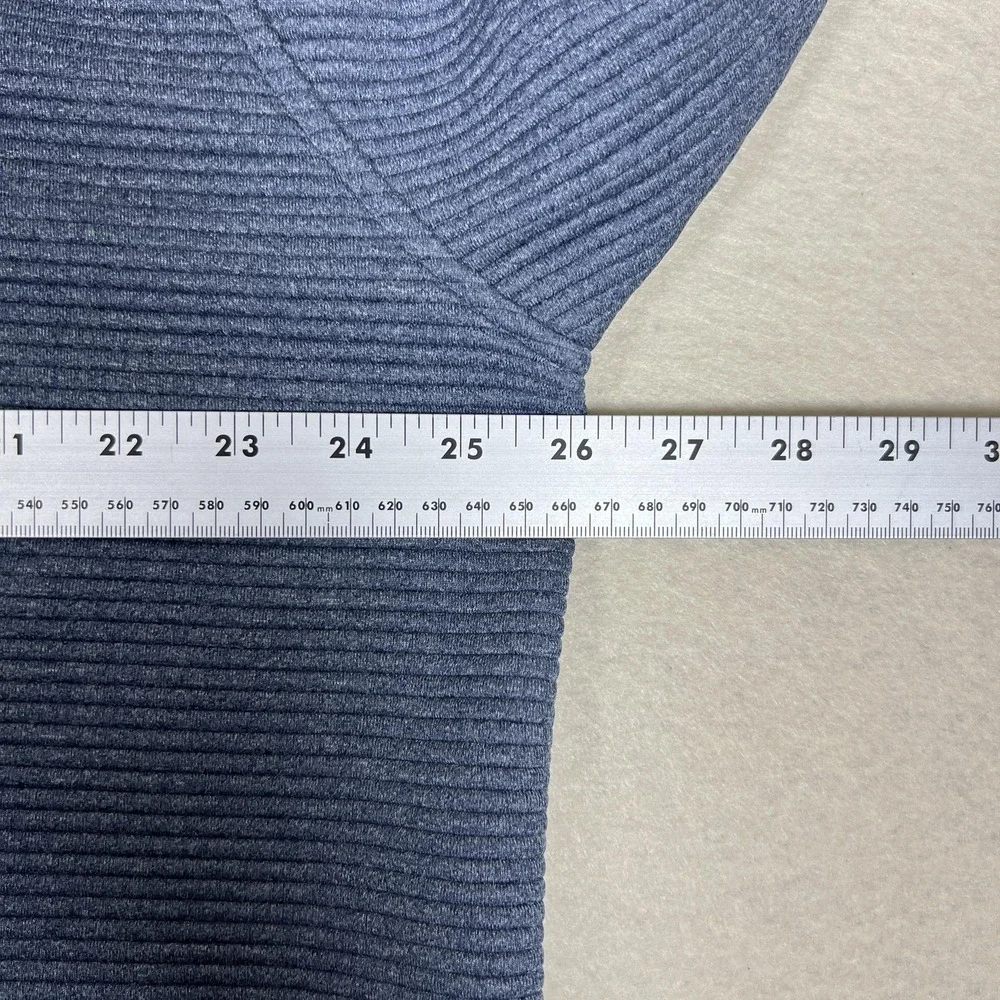 Swannies Sweater Mens 2XL Blue Quarter Zip Pullover Textured Golf 100% Polyester